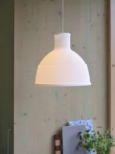 Závěsná lampa Unfold, translucent white