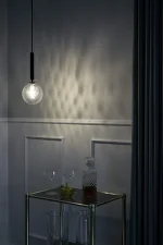Závěsné svítidlo Miira 1, rock grey/optic clear