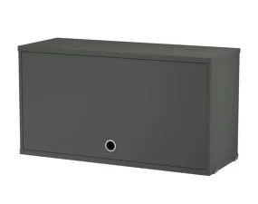 Komoda String Cabinet with flip door, dark grey