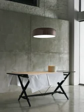 Závěsná lampa Smithfield S, mud