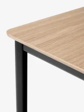 Jídelní stůl Drip HW117, black/lacquered oak