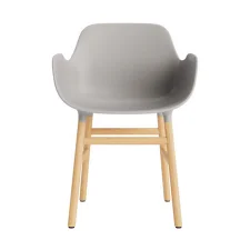 Židle Form s područkami, warm grey/oak