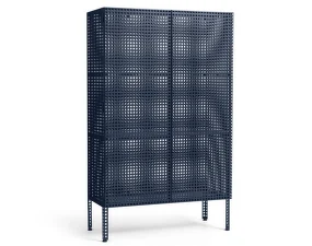 Skříňka Perforated Cabinet Floor Large, steel blue