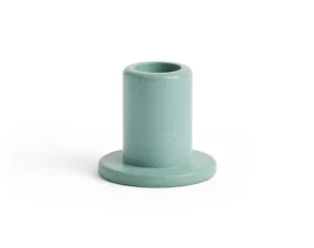 Svícen Tube Concrete Small, emerald green