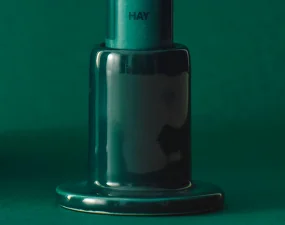 Svícen Tube Small, dark green