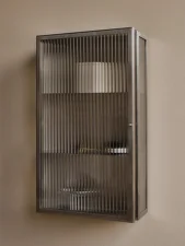 Skříňka Haze Reeded Glass, stainless steel