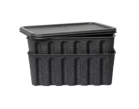 Papírový úložný box Pulp Large, set 2 ks, charcoal