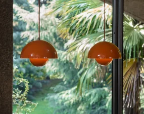 Závěsná lampa Flowerpot VP1, zesty orange