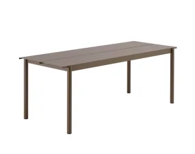 Stůl Linear Steel Table 200 cm, taupe