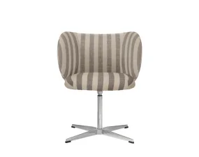 Jídelní židle Rico Swivel Louisiana, sand/off-white