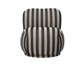 Křeslo Rico Piccolo Swivel Louisiana, sand/black