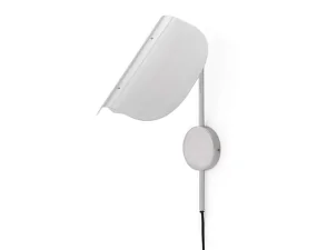 Nástěnná lampa Wing, polished aluminium