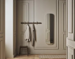 Zrcadlo Vala Rectangular 160x75 cm, dark lacquered oak