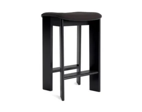 Barová stolička Chisel 30 H65, black lacquered oak / Steelcut Trio 383