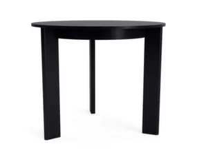 Jídelní stůl Chisel 20 Round Ø90, black lacquered oak