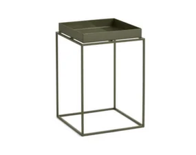 Stolek Tray Table 30x30 High, olive green