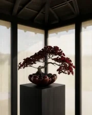 Mísa Bloom Tray Big, maroon