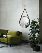 Zrcadlo Adnet Circulaire L, tan