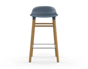Barová židle Form 65 cm, blue/oak