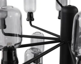 Lustr Amp Chandelier Small, smoke/black