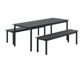 Stůl Linear Steel Table 200 cm, black