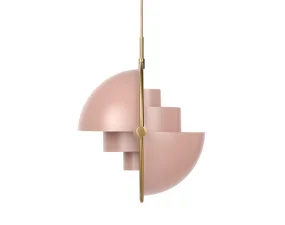 Závěsná lampa Multi-Lite, rose dust/brass