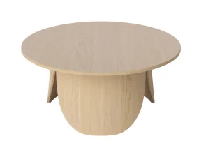 Konferenční stolek Peyote large, white pigmented lacquered oak