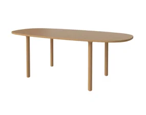 Rozkládací stůl Yacht round legs, oak veneer/oak