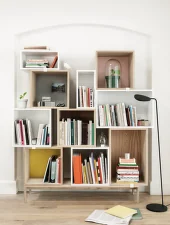 Policový díl Stacked (w. back) medium, oak