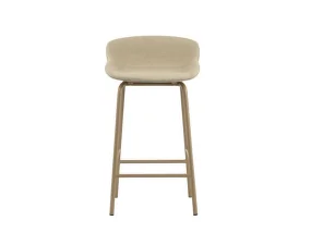 Celočalouněná barová židle Hyg Barstool 65, sand/main line flax