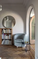 Zrcadlo Aged mirror Ø92, clear