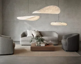 Závěsné svítidlo Tense Pendant Lamp Ø120, white tyvek