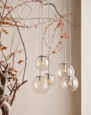 Závěsná lampa Orb L Ø25, grey