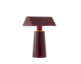 Přenosná lampa Caret, dark burgundy
