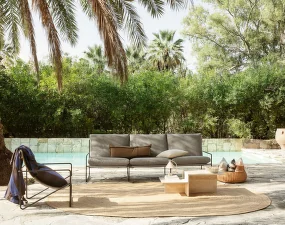 Outdorová sofa Desert Dolce 3-seater, black/dark sand