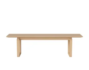Lavice Nord 160 cm, white pigmented oiled oak