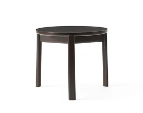 Konferenční stolek Passage Ø50, dark lacquered oak