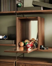 Skříňka String Tiny cabinet, walnut
