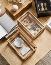 Dřevěný box Norie Storage Wood, oiled oak