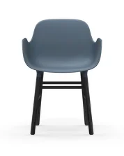 Židle Form s područkami, blue/black
