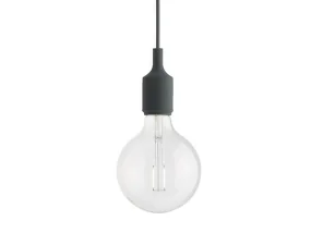 Závěsná LED lampa E27, dark green