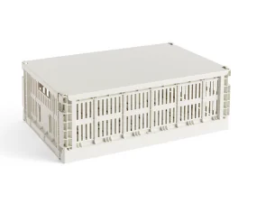 Kovové víko Colour Crate L, off-white
