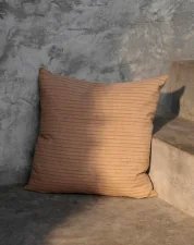 Polštář Brown Cotton Stripe