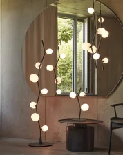 Stojací lampa Ivy Floor PC1132, smoke grey / anthracite