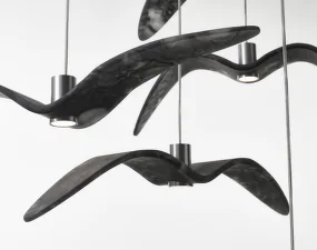 Závěsné svítidlo Night Birds Pendent PC962, smoke grey Brokisglass