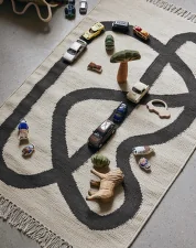 Koberec Lane Rug, off-white / chocolate