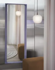 Zrcadlo Arced 170x61, light lilac
