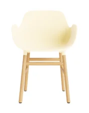 Židle Form s područkami, cream/oak