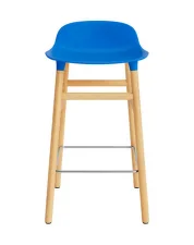 Barová židle Form 65 cm, bright blue/oak