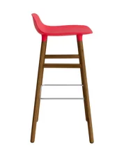 Barová židle Form 75 cm, bright red/walnut